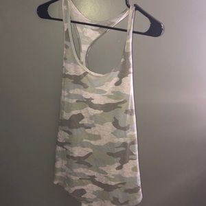 Workout/cotton camo tank top